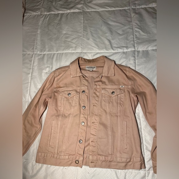 Light pink Lucky Brand Trucker Jacket - Picture 1 of 11